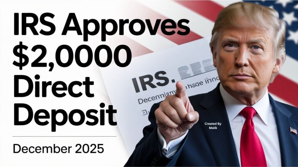 IRS Approves $2,000 Direct Deposit for December 2025