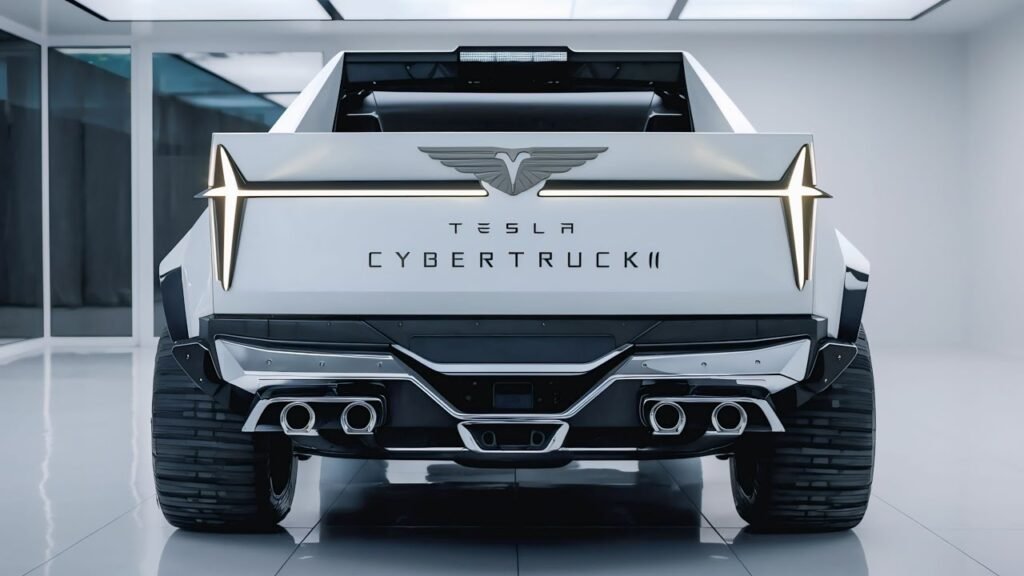 Tesla Cybertruck Pickup 2026 : First Look: Futuristic Design, Advanced Tech, Smart Features & Range Details
